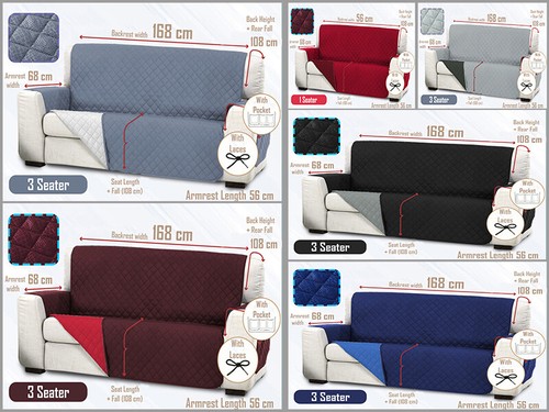Settee quilted sofa - quilted,