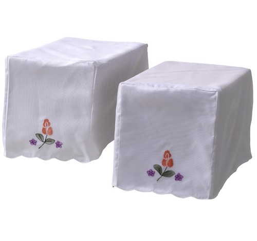 Pair square arm caps - of,
