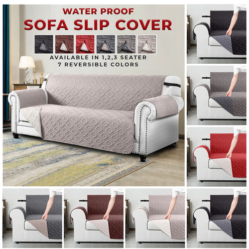 Quilted sofa cover - sofa, furniture
