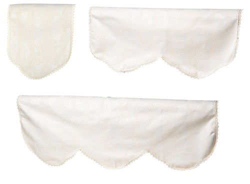 Cream damask chairback - cream,