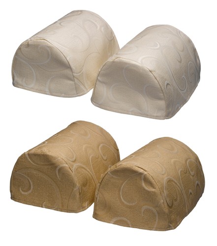 Standard round arm cap - round, pair